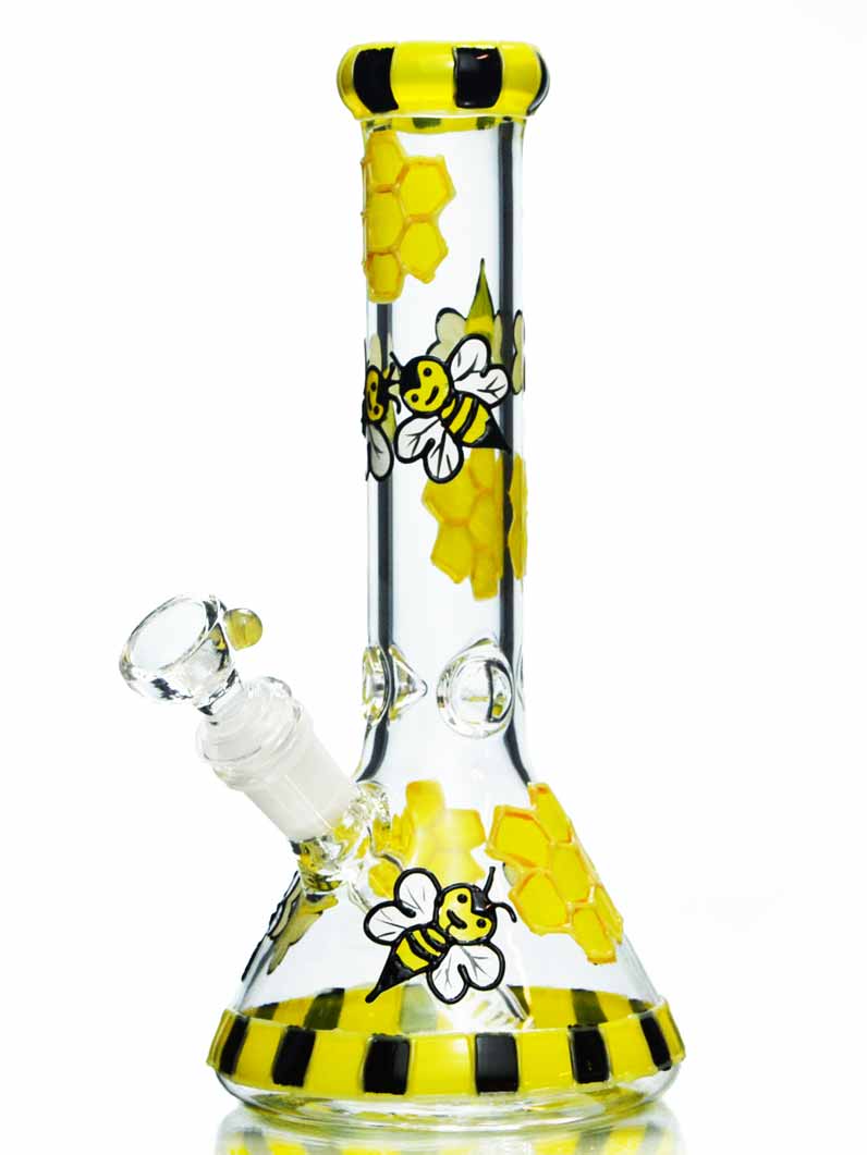 Reference photo for Novelty Character Bong. Pictured model: 10" Honeybee Bong.