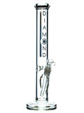 Reference photo for Straight Tube Ice-Catcher Bong. Pictured model: 16" Straight Shot Bong by Diamond Glass.