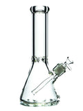 Reference photo for 12-inch Classic Clear Beaker Bong. Pictured model: 12" Extra Thick Beaker Bong.