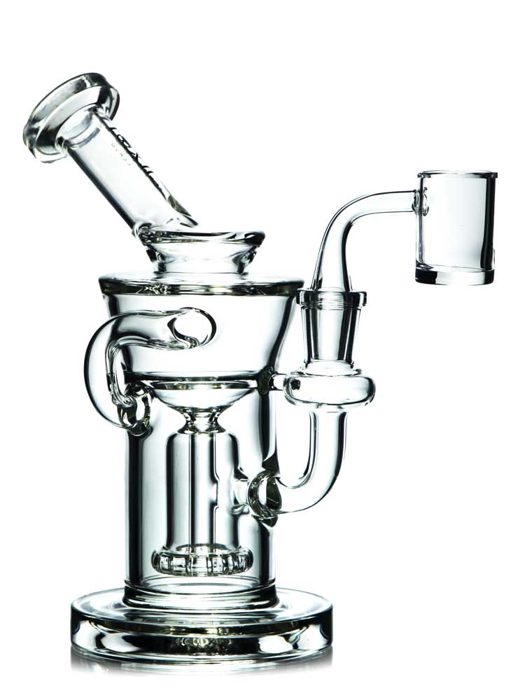 Reference photo for Recycler Bong. Pictured model: Cyclone Recycler by Toxic Glass.